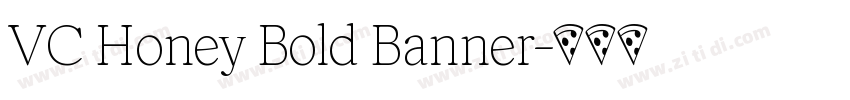 VC Honey Bold Banner字体转换